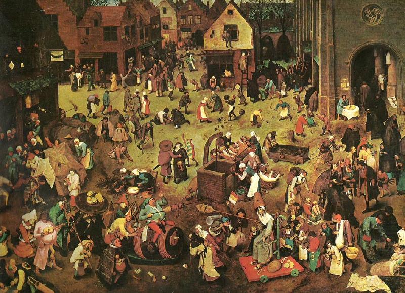 fastlagens strid med fastan, Pieter Bruegel